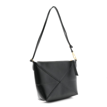 Loewe Shiny Calfskin Puzzle Fold Pouch Black 2 of 9