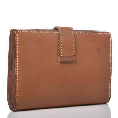 Hermes Epsom Mini Bearn Wallet Gold 3 of 8