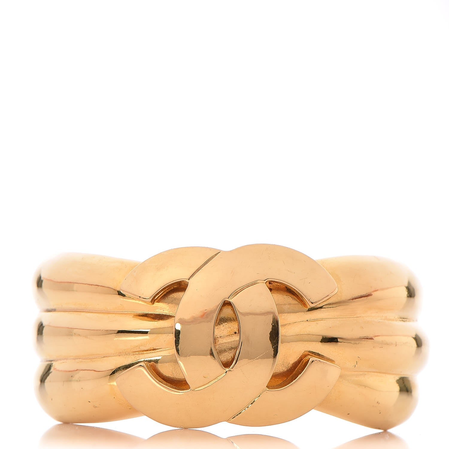 Chanel CC Cuff Gold 1 of 4