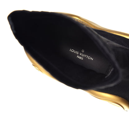 Louis Vuitton Stretch Textile Monogram LV Archlight Sneaker Boots 39 Black Gold 7 of 7