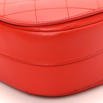 Chanel Calfskin Stitched Ring My Bag Flap Crossbody Red 8 of 9