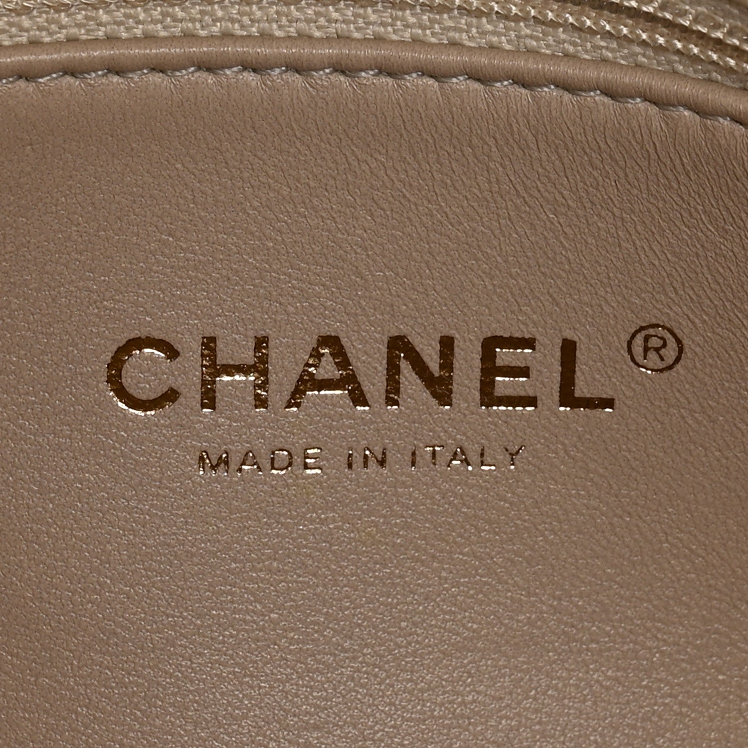 Chanel Calfskin Chevron Quilted Medal Flap Beige 6 of 8