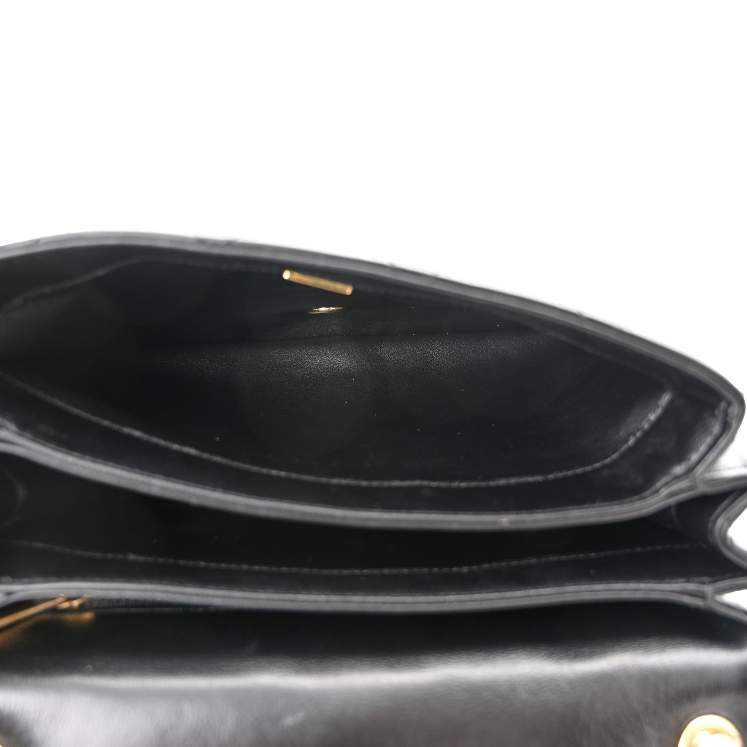 Chanel Lambskin Quilted Medium Color Match Flap Black 9 of 11