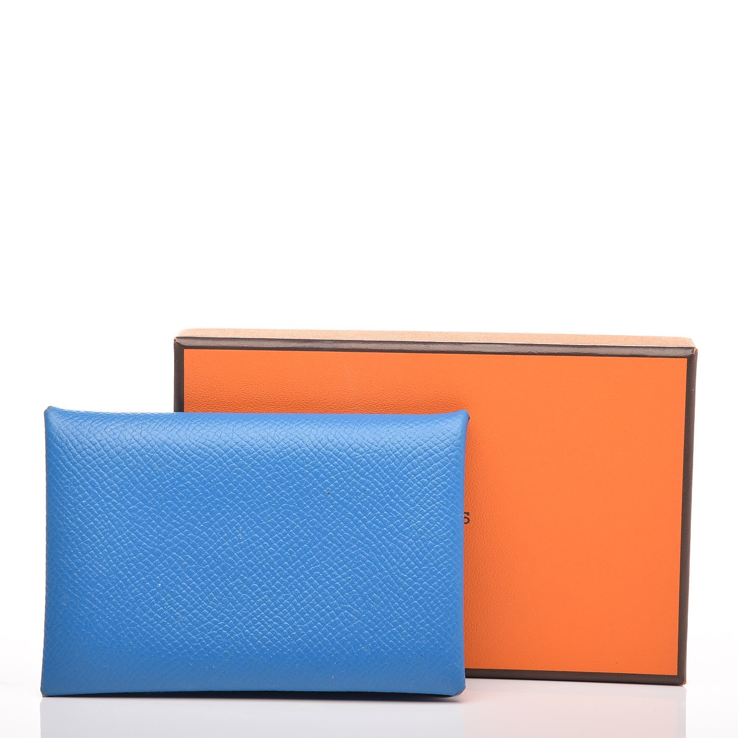 Hermes Epsom Calvi Card Case Bleu Zanzibar 8 of 8