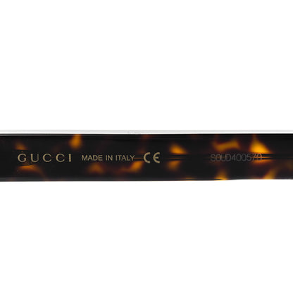 Gucci Acetate Asymmetrical Crystal Sunglasses GG0240S Havanna 6 of 10