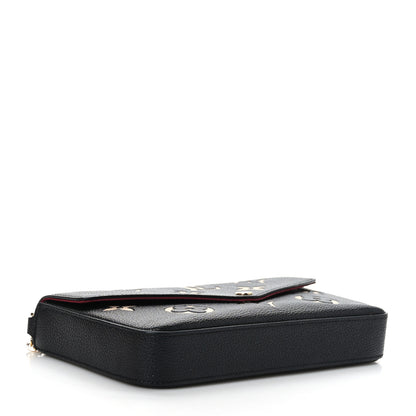 Louis Vuitton Empreinte Monogram Giant Felicie Pochette Black Beige 4 of 8