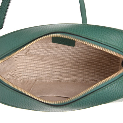 Gucci Pebbled Calfskin Small Soho Disco Bag Emerald Green 5 of 7