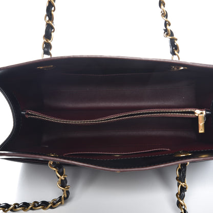 Chanel Calfskin Embossed Shopping Tote Black 5 of 8