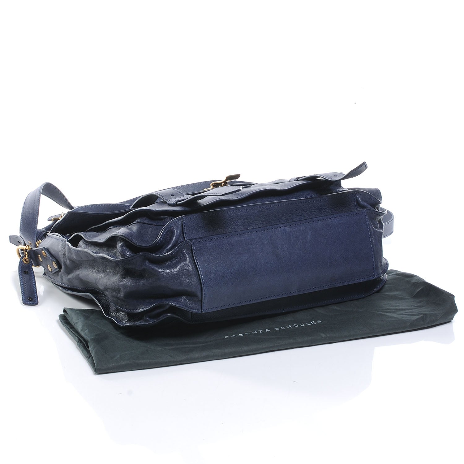 Proenza Schouler Lambskin PS1 Large Satchel Marine 4 of 8
