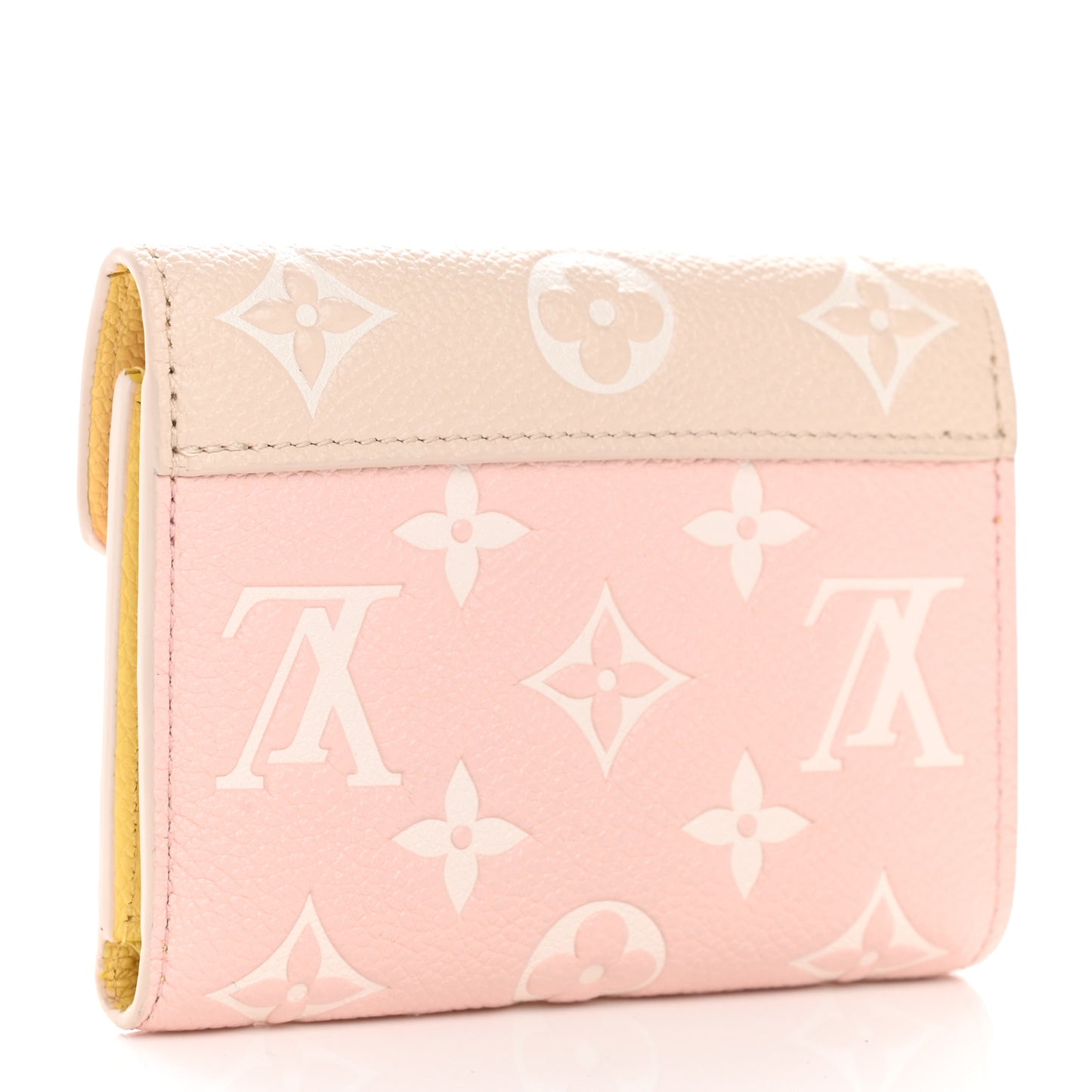Empreinte Monogram Spring In The City Victorine Wallet Pink Beige Yellow