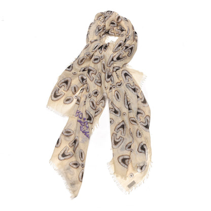 Louis Vuitton Cashmere Silk Stole Beige 1 of 5