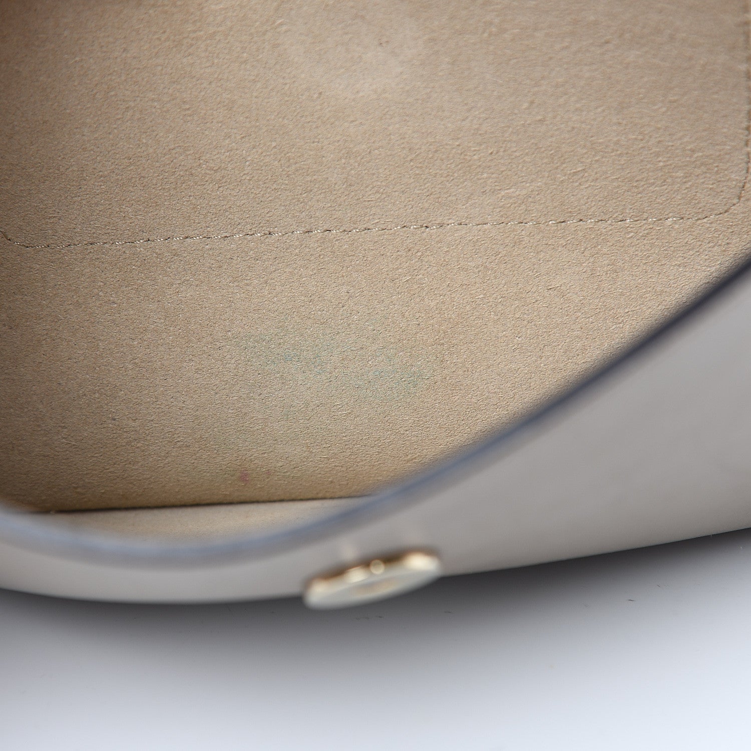 Chloe Suede Calfskin Small Faye Shoulder Bag Motty Grey 15 of 15