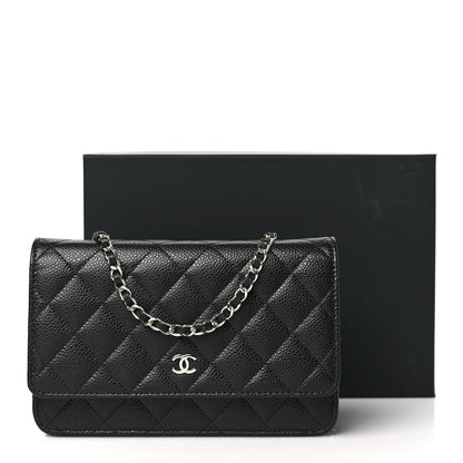 Chanel Caviar Quilted Wallet on Chain WOC Black 11 of 11