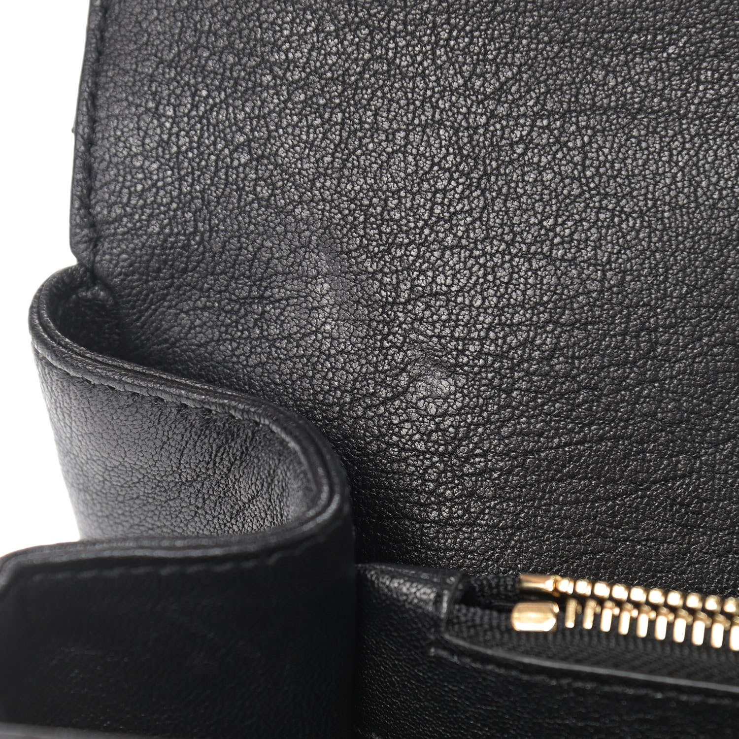 Saint Laurent Sheepskin Matelasse Chevron Monogram Large College Satchel Black 9 of 14
