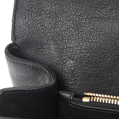 Saint Laurent Sheepskin Matelasse Chevron Monogram Large College Satchel Black 9 of 14
