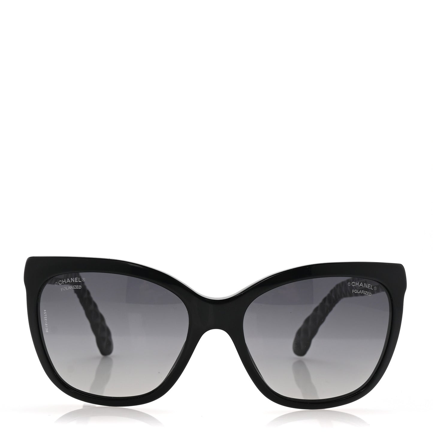 Acetate Quilted Polarized Butterfly CC Sunglasses 5288-Q Black