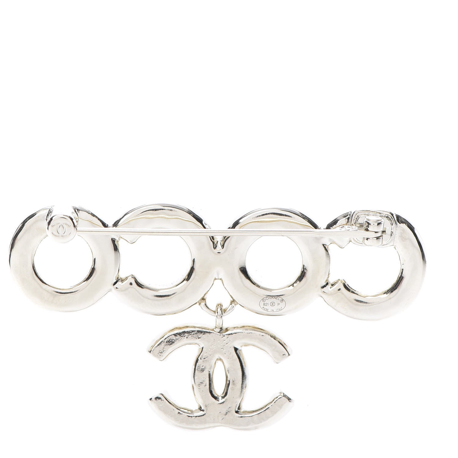 Chanel Pearl Coco Brooch Gold 3 of 5