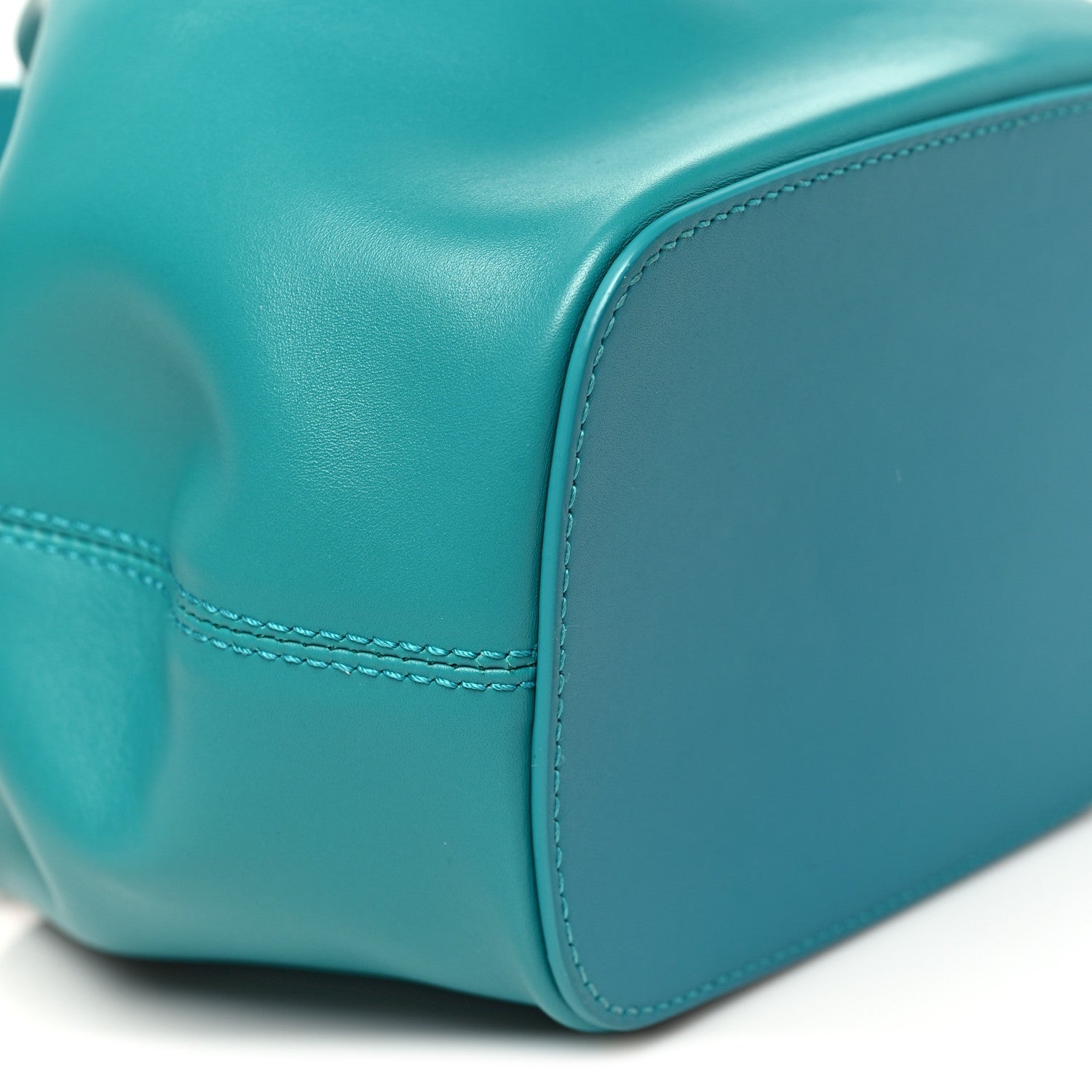 Bulgari Calfskin Serpenti Forever Bucket Bag Tropical Turquoise 8 of 9