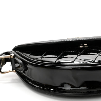 Burberry Patent Calfskin Quilted Mini Crossbody Bag Black 10 of 11