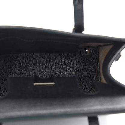 Balenciaga Grained Calfskin Papier Mini Flap Tote Black 7 of 9