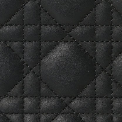 Christian Dior Ultra Matte Calfskin Cannage Large Lady Dior Black 8 of 10