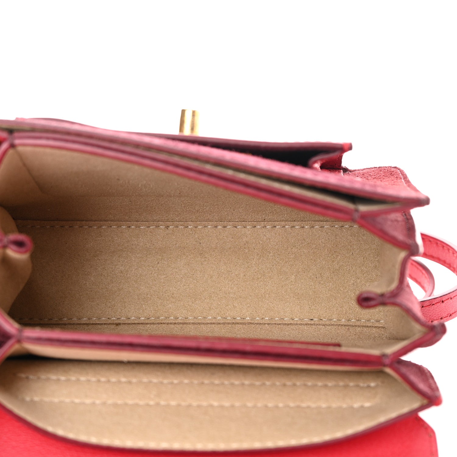 Givenchy Goatskin Suede Mini GV3 Shoulder Bag Pink Aubergine 5 of 11