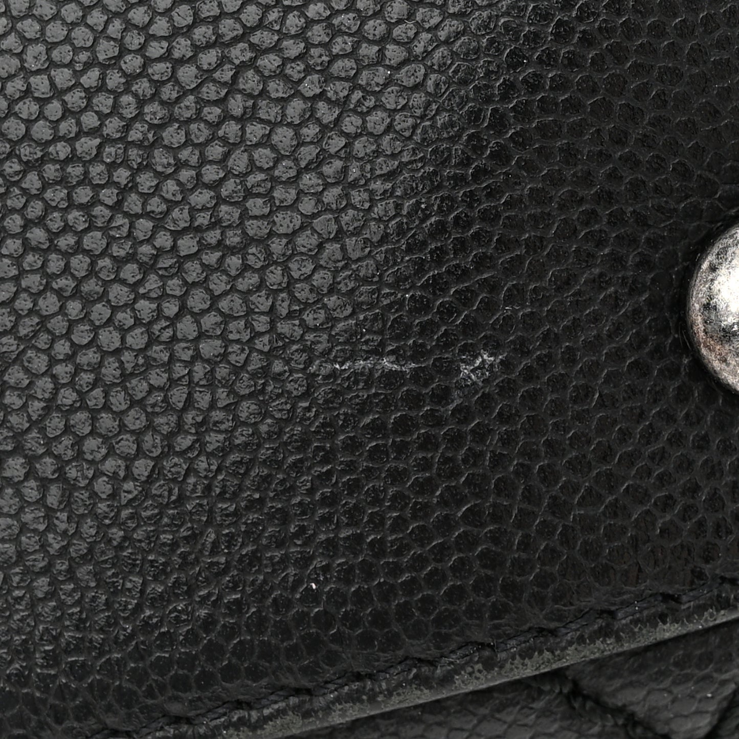 Caviar Quilted Small Coco Handle Flap Black