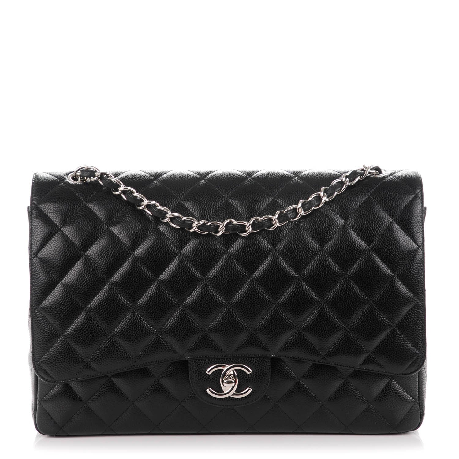 Chanel Caviar Quilted Maxi Double Flap Black 1 of 7