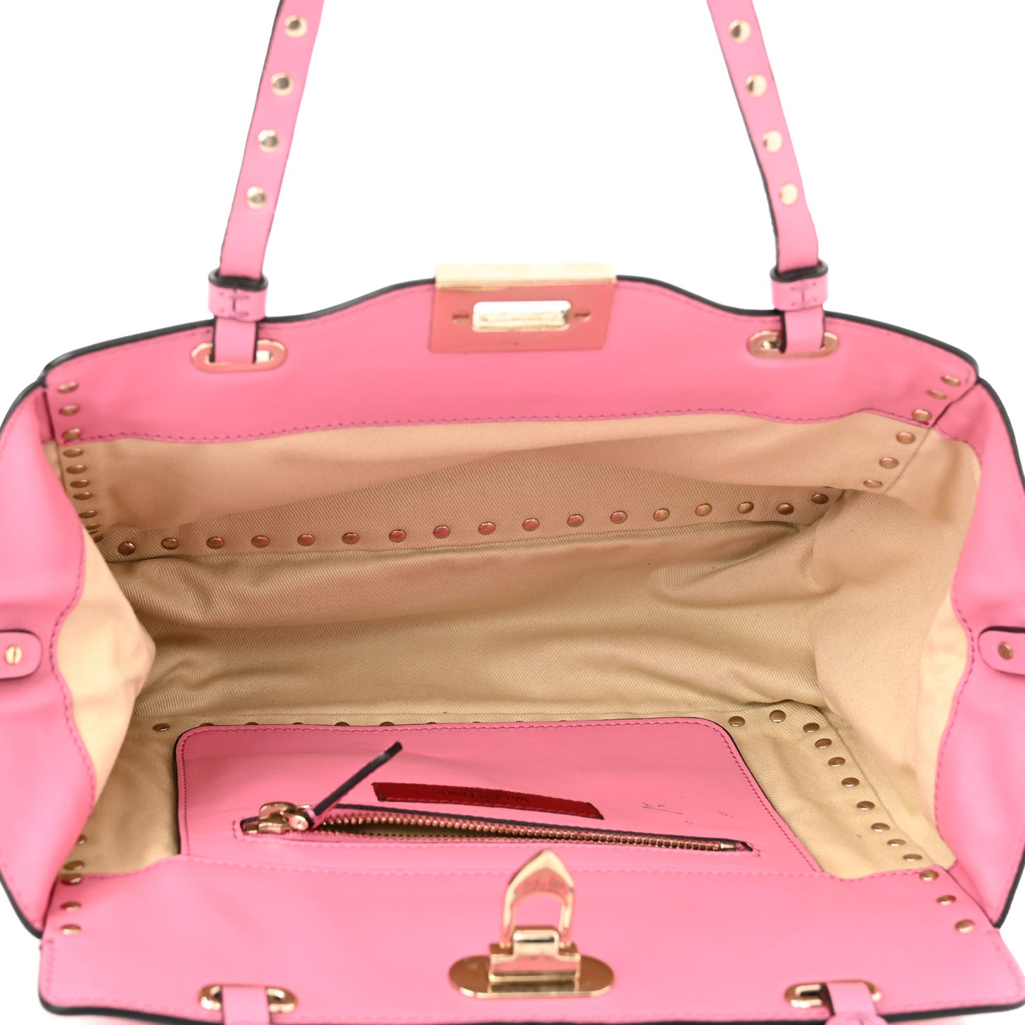 Vitello Small Rockstud Tote Ninphea