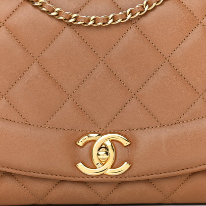 Chanel Lambskin Quilted Small Single Flap Beige 8 of 12