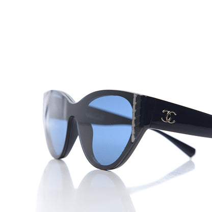 Chanel Acetate Cat Eye Sunglasses 6054 Blue 7 of 8