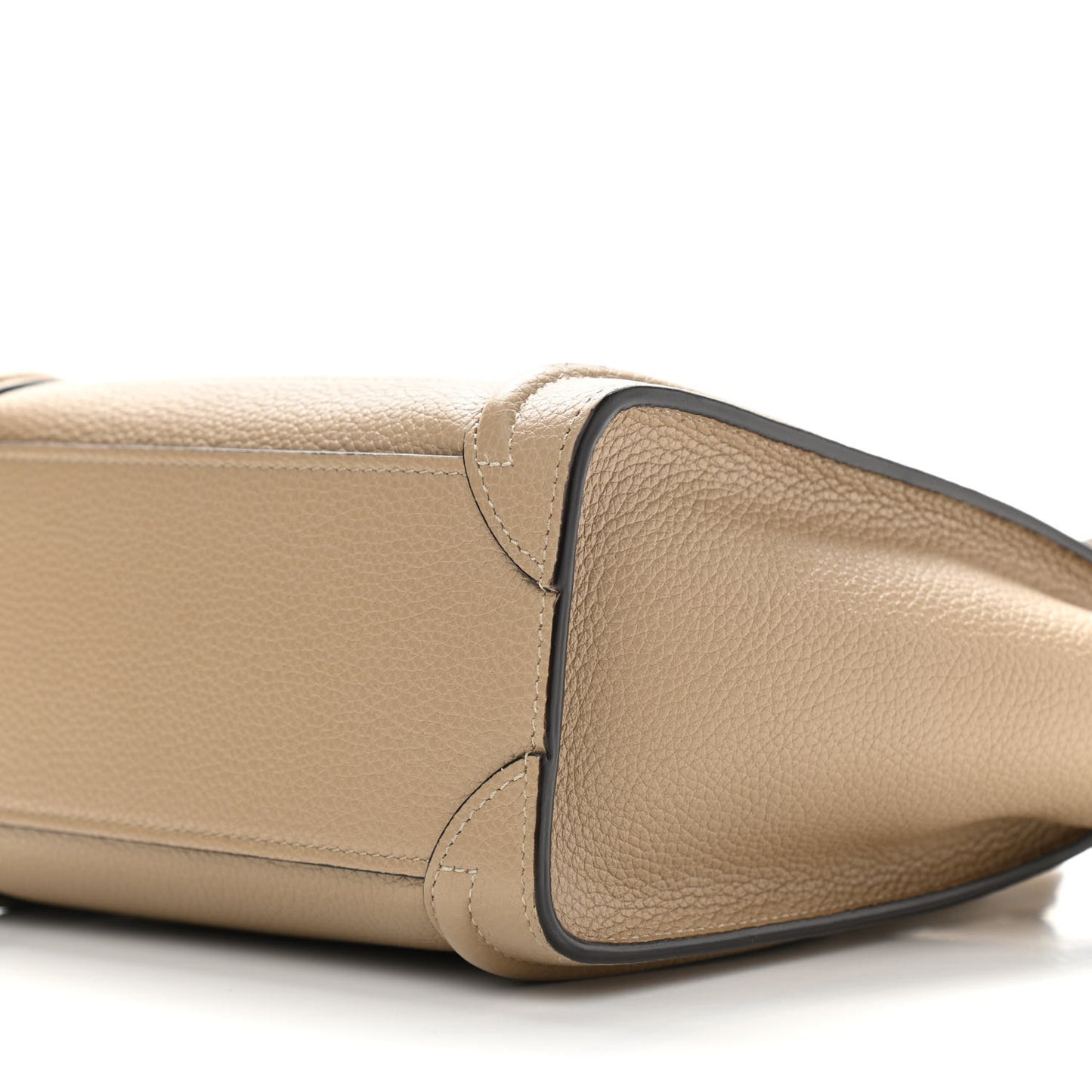 Drummed Calfskin Nano Luggage Dune