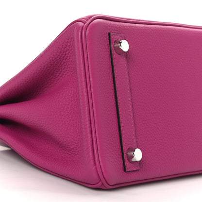 Hermes Togo Birkin 25 Rose Pourpre 9 of 11