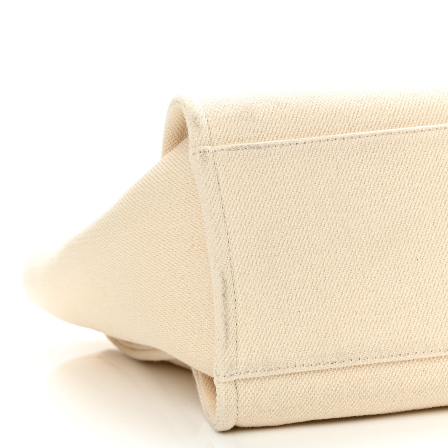 Chanel Canvas Pearl Medium Deauville Tote Ecru Beige 10 of 11