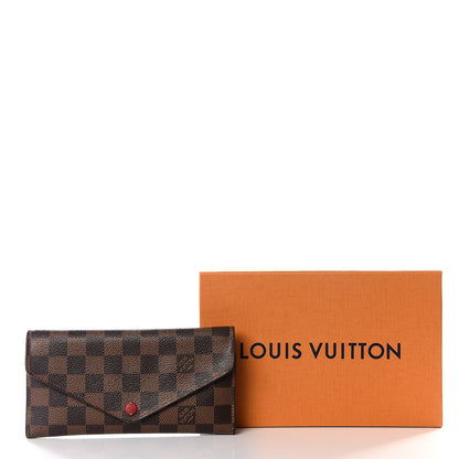 Louis Vuitton Damier Ebene Josephine Wallet Red 10 of 10