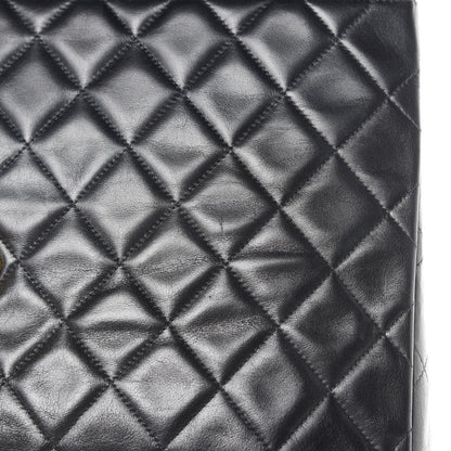 Chanel Lambskin Quilted XL Jumbo Single Flap Black 14 of 19