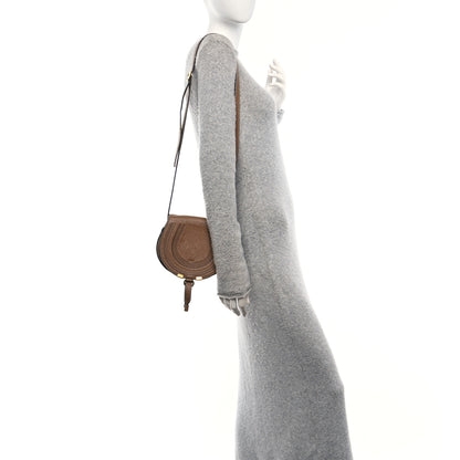 Chloe Calfskin Mini Marcie Round Crossbody Bag Nut 2 of 13