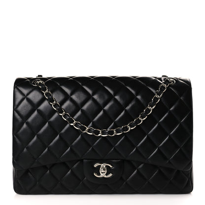 Chanel Lambskin Quilted Maxi Single Flap Black 1 of 10
