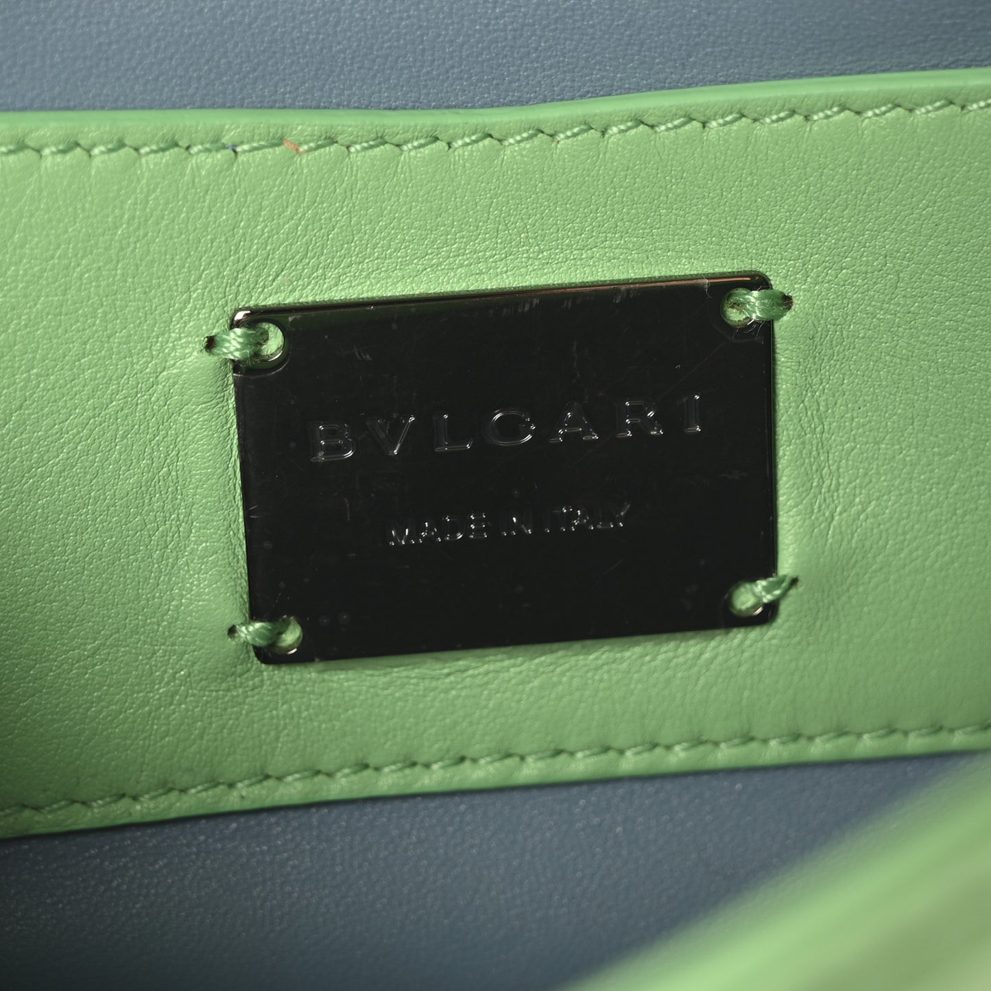 Calfskin Matelasse Mini Serpenti Cabochon Crossbody Bag Peridot Green