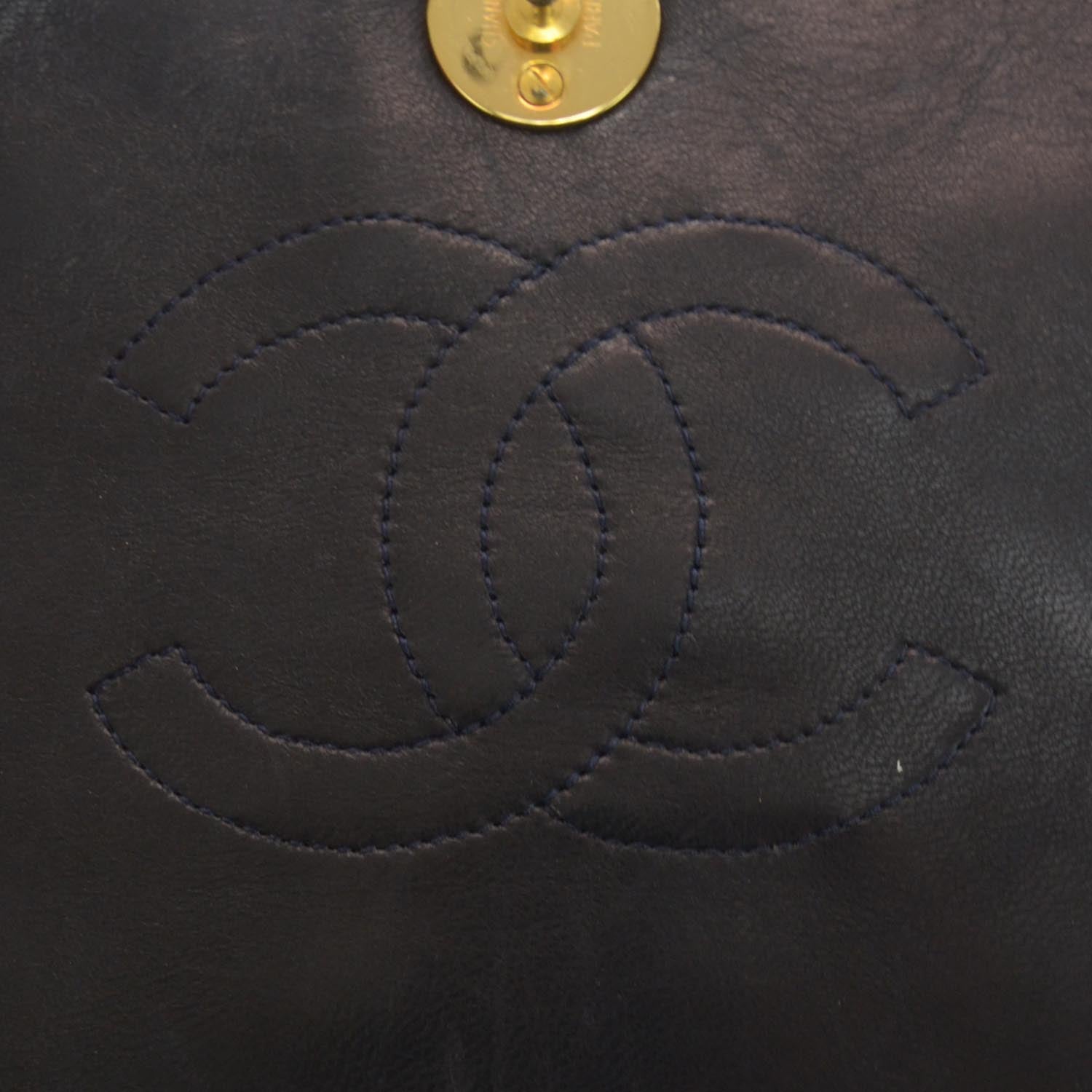 Chanel Lambskin Small Flap Navy 6 of 9