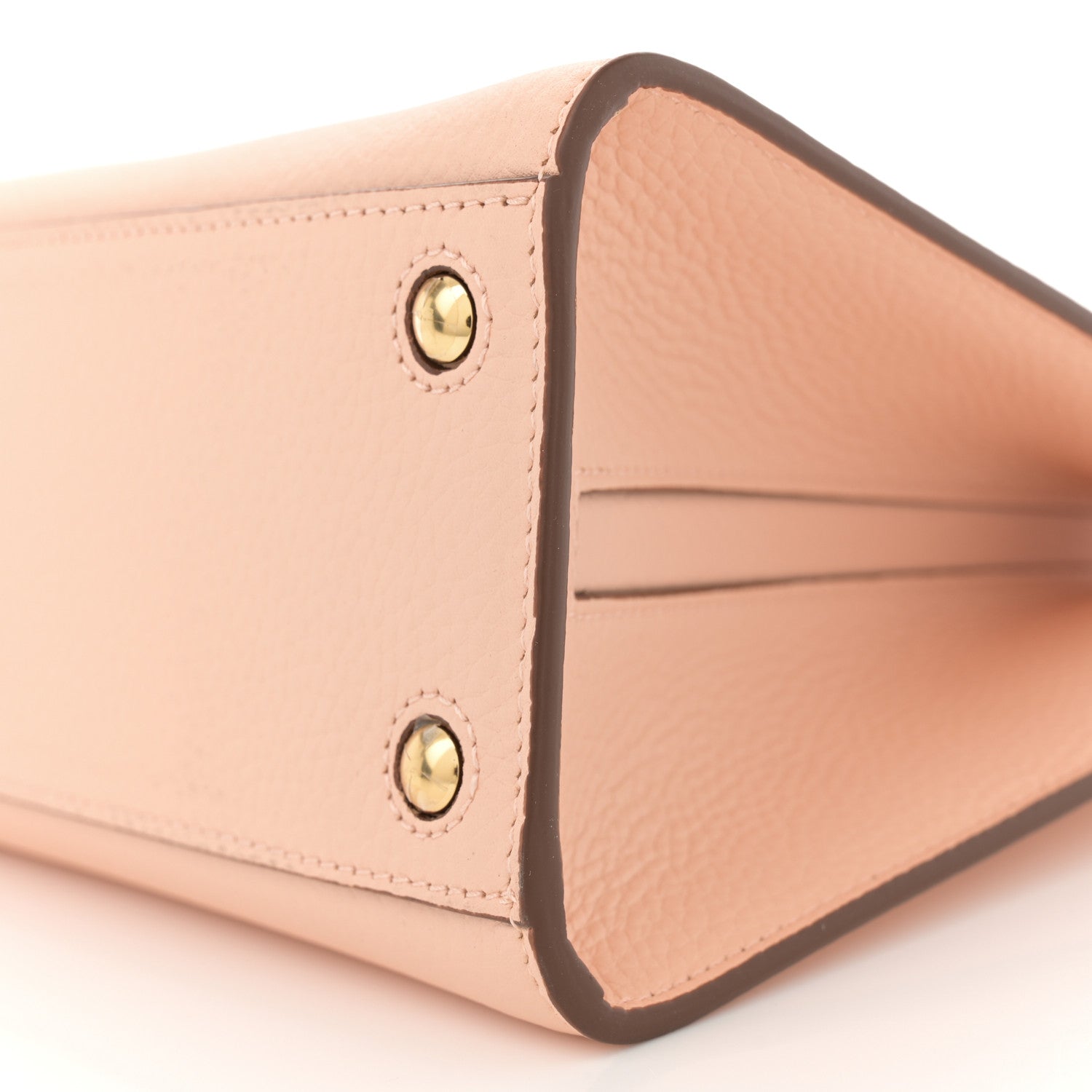 Burberry Grainy Calfskin Mini Frances Tote Peach Pink 10 of 11