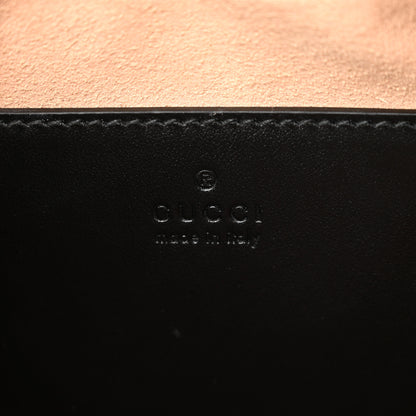 Gucci Calfskin Matelasse Small GG Marmont Chain Shoulder Bag Black 6 of 9