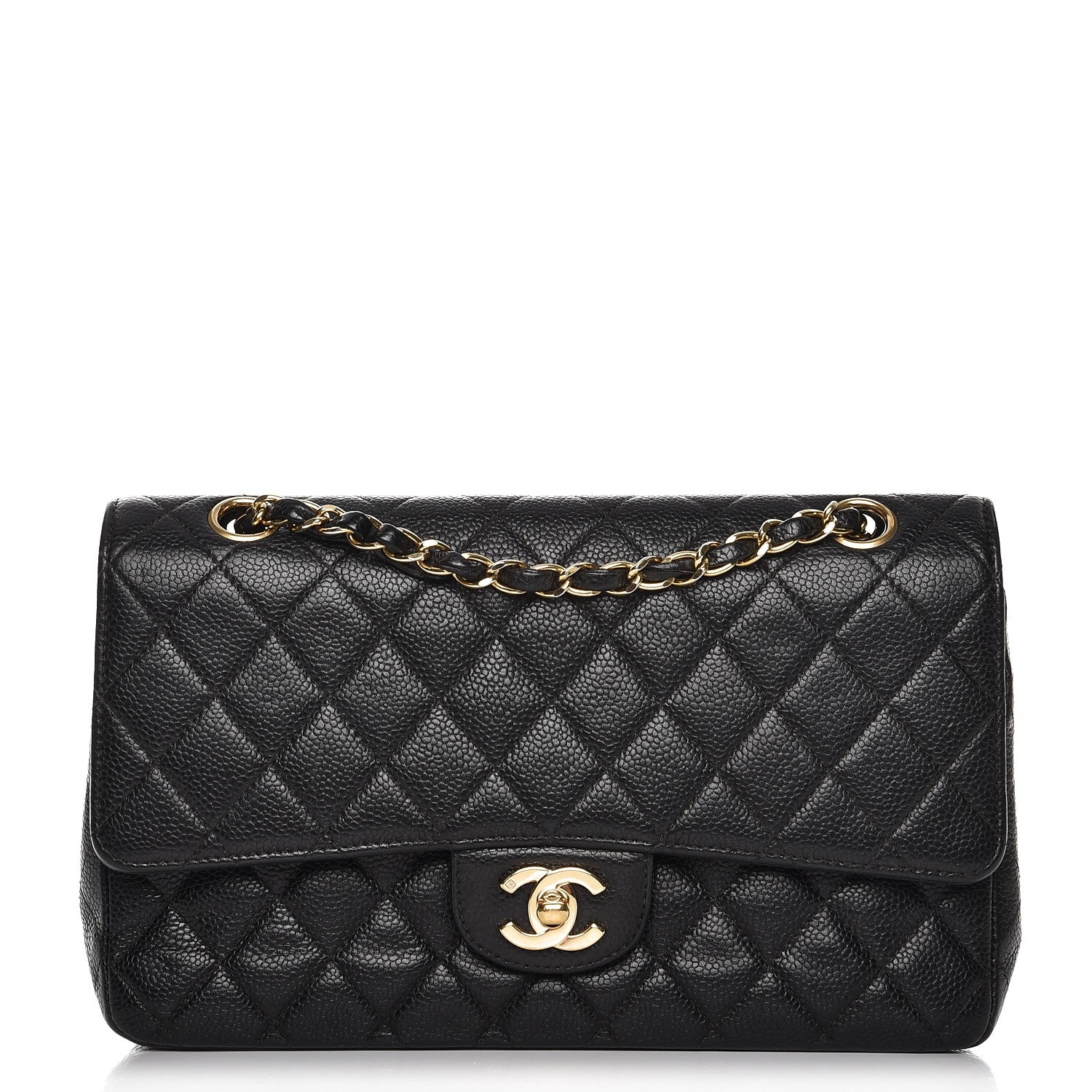 Chanel Caviar Quilted Medium Double Flap Black 1 of 9