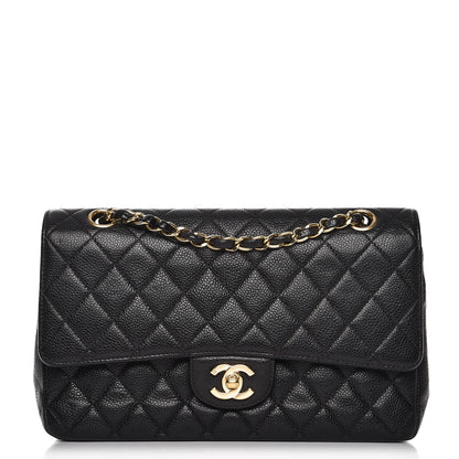 Chanel Caviar Quilted Medium Double Flap Black 1 of 9