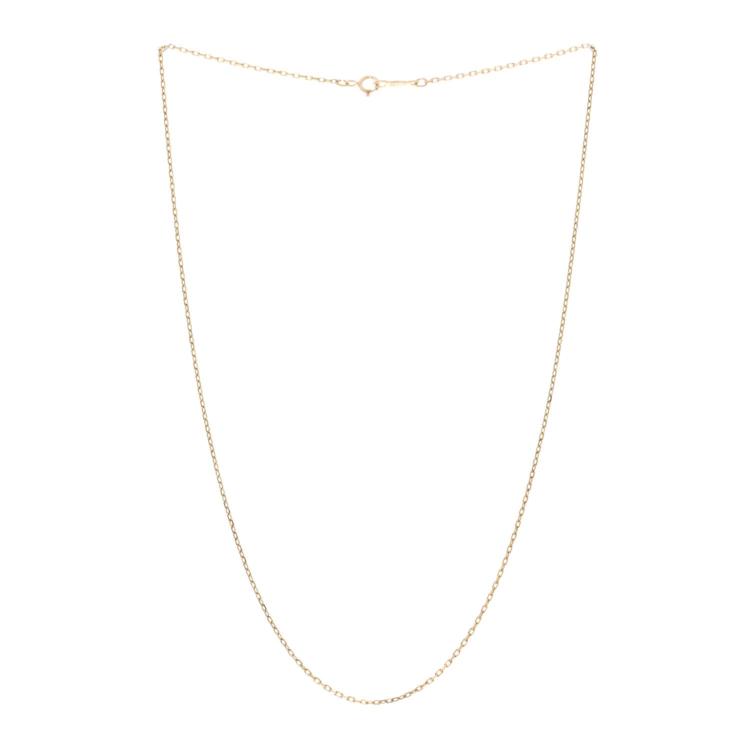Mikimoto 18K Yellow Gold Chain Necklace 15" 3 of 4