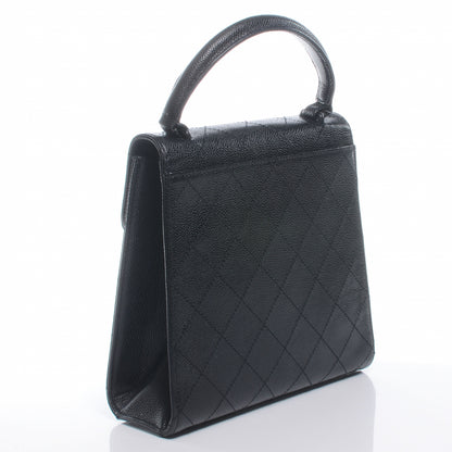 Chanel Caviar Mademoiselle Kelly Flap Bag Black 3 of 7