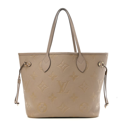 Louis Vuitton Empreinte Monogram Giant Neverfull MM Tourterelle 3 of 11
