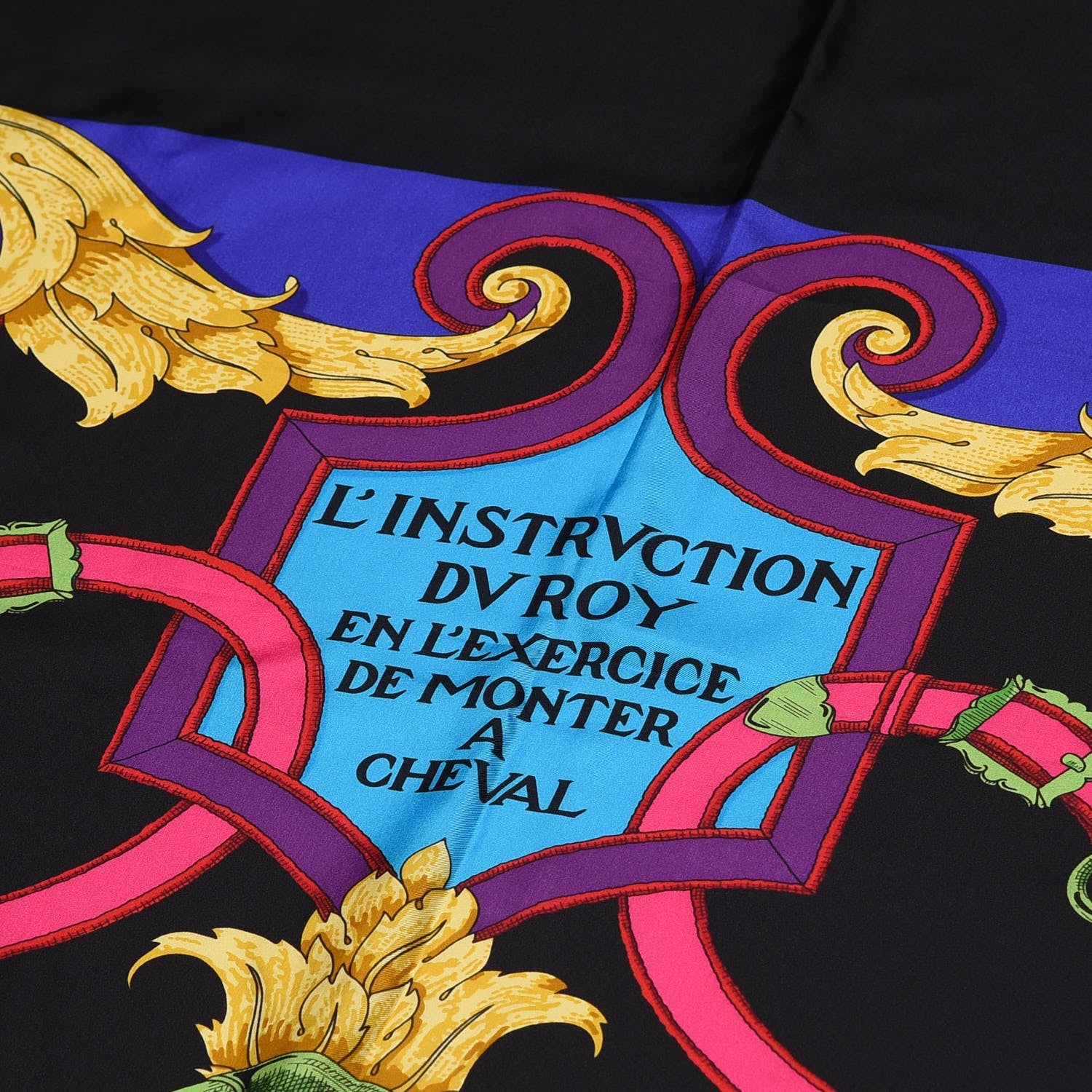 Hermes Silk L'Instruction Du Roy Scarf 140 5 of 8