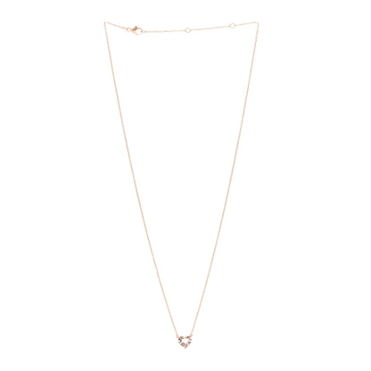 David Yurman 18K Rose Gold Morganite 8mm Chatelaine Heart Pendant Necklace 3 of 5