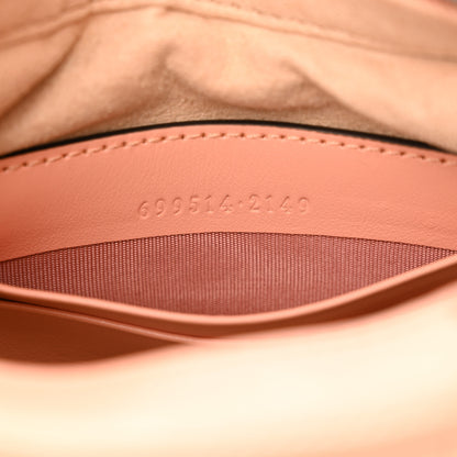 Gucci Calfskin Vertical Ring Matelasse Mini GG Marmont Half Moon Hobo Peachy Chic 7 of 11